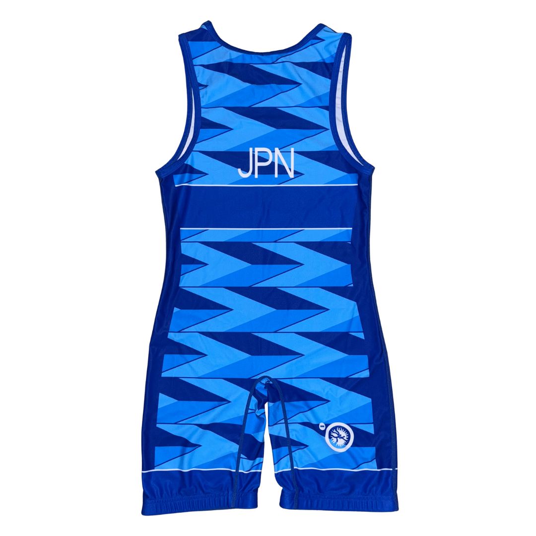 Japan Blue International Wrestling Singlet