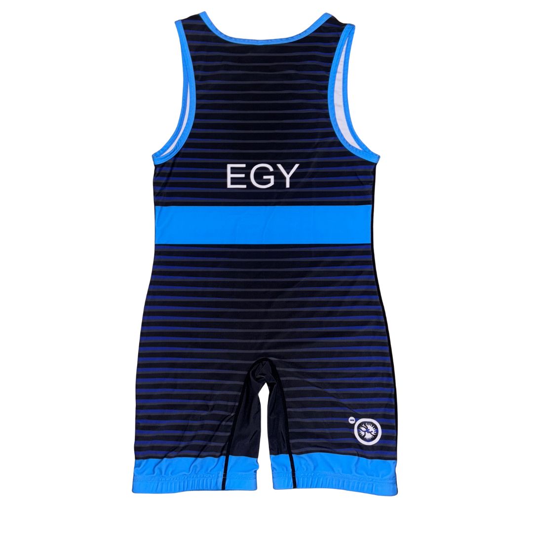 Egypt Blue International Wrestling Singlet