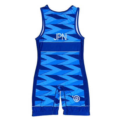 Japan Blue International Wrestling Singlet
