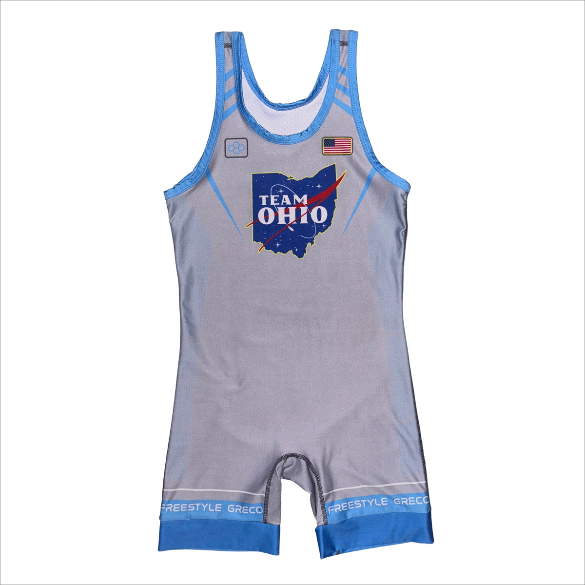 Ohio Fargo national team wrestling singlet, front