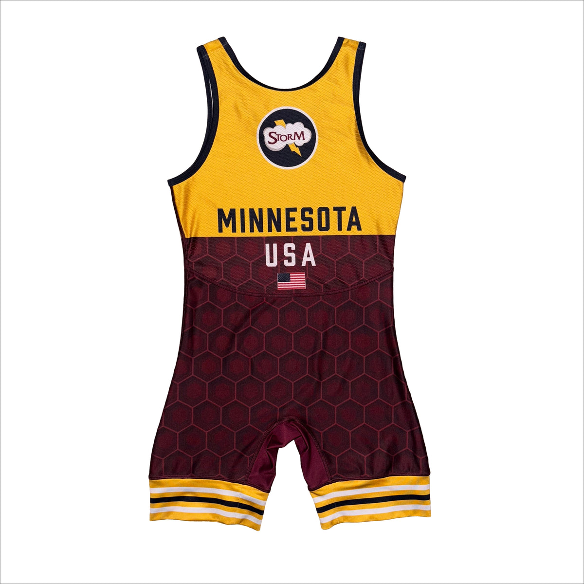 Minnesota Storm club wrestling singlet, back