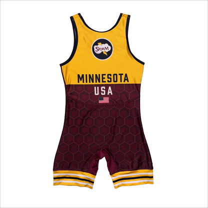 Minnesota Storm club wrestling singlet, back