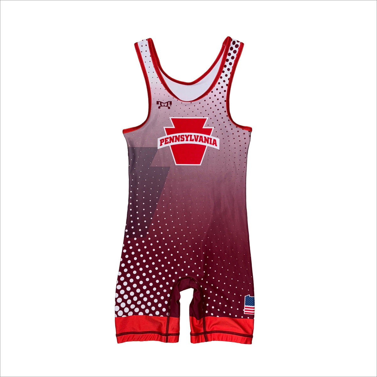 Pennsylvania Fargo national team wrestling singlet, front