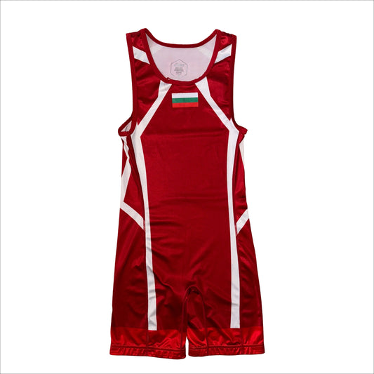 Eftimov Bulgaria national team wrestling singlet, front