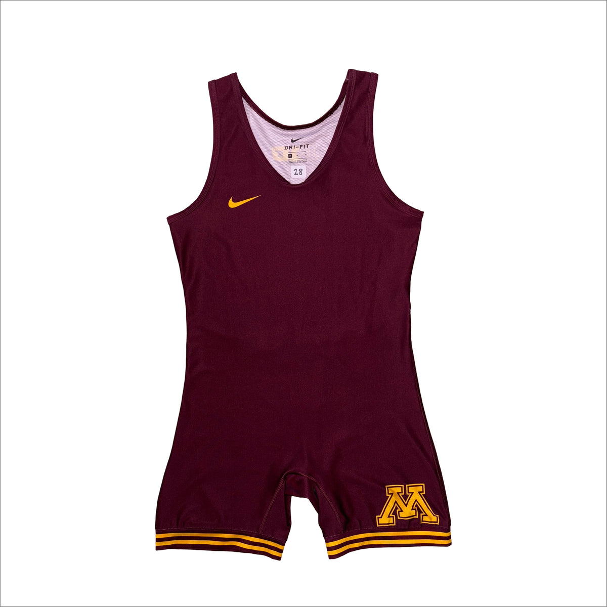 Minnesota team issued wrestling singlet, front