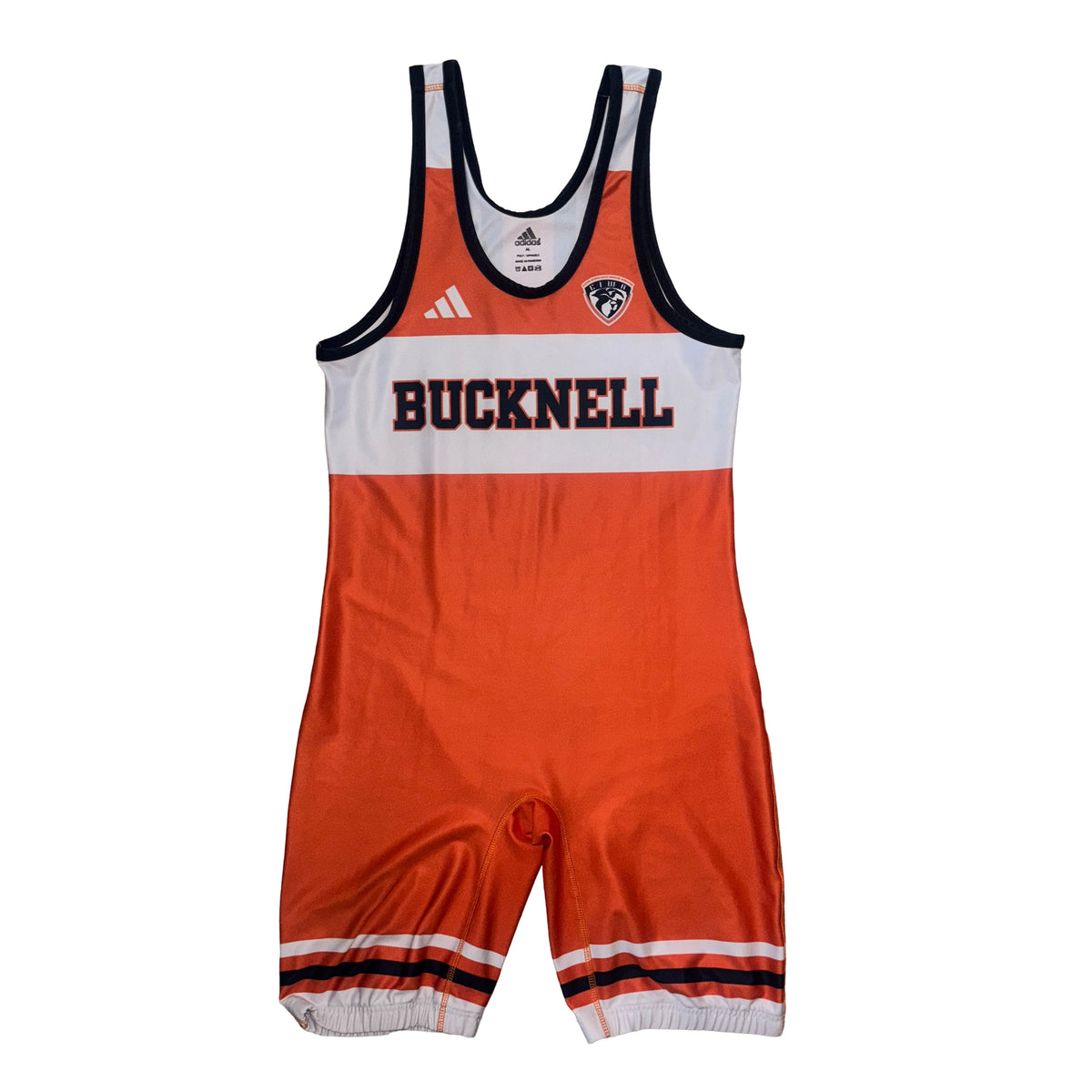 Bucknell team issued wrestling singlet, front