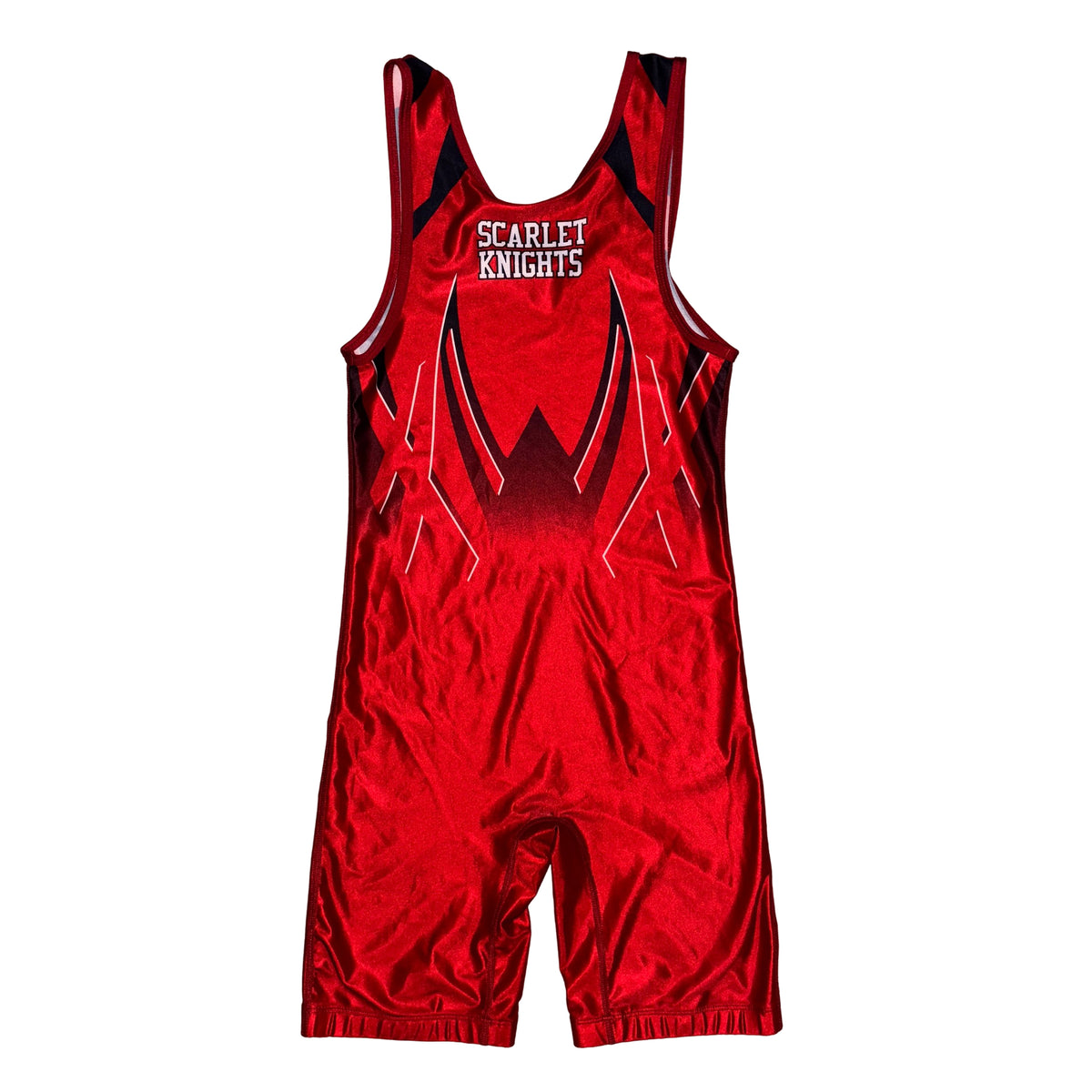 Rutgers team issued wrestling singlet, back