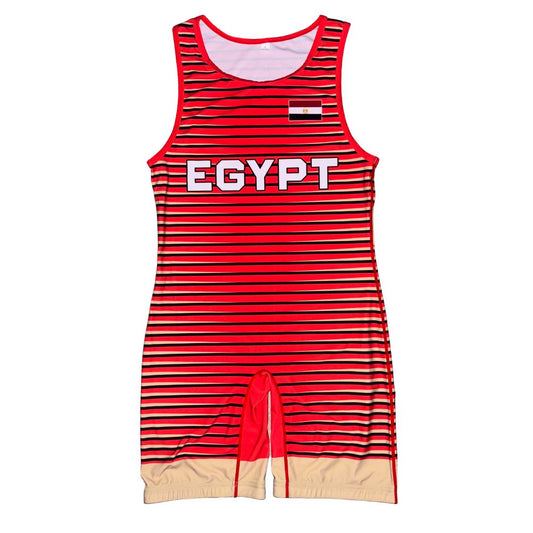 Egypt Red International Wrestling Singlet