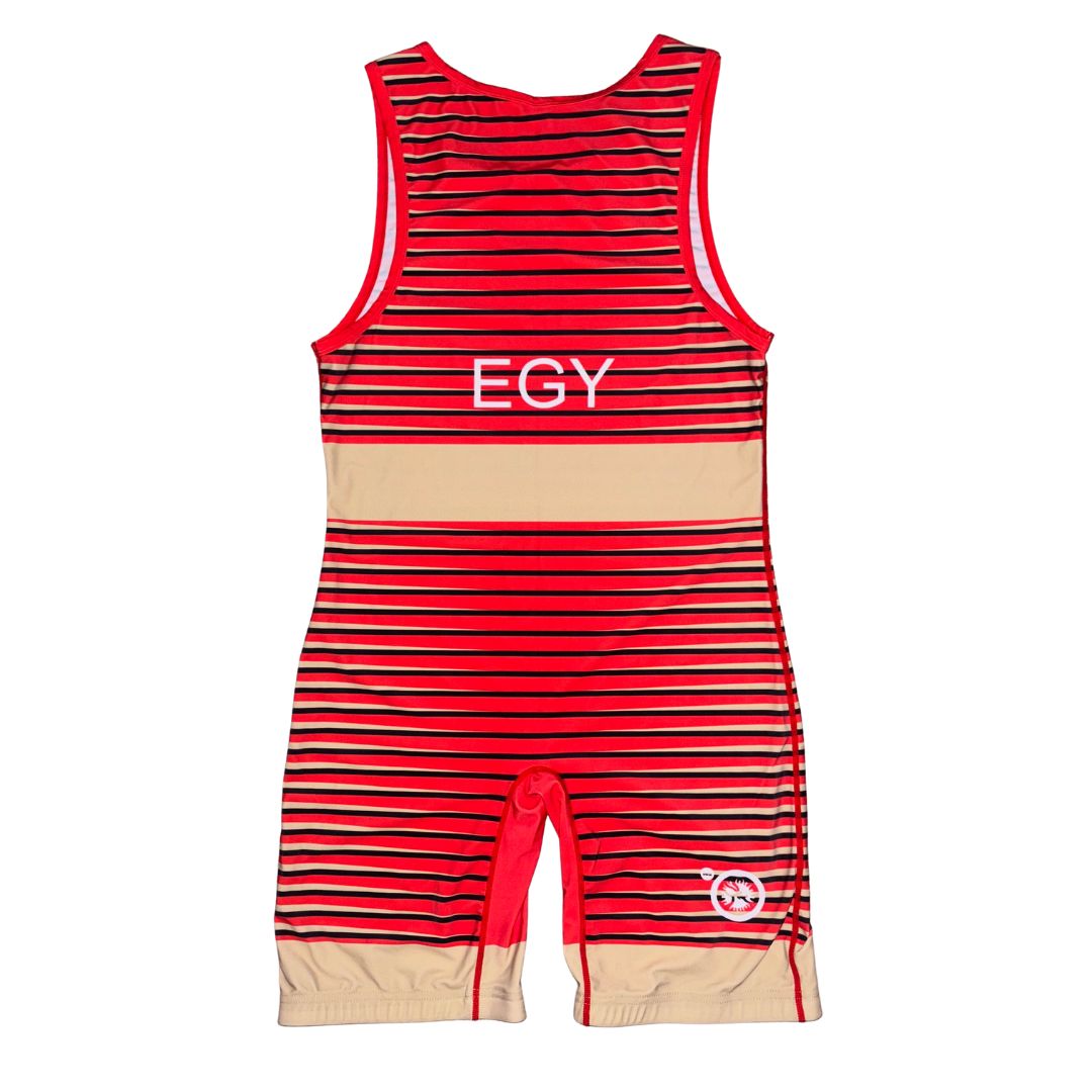 Egypt Red International Wrestling Singlet