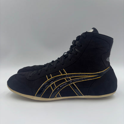 Asics Exeos OG wrestling shoes, heel chipping detail