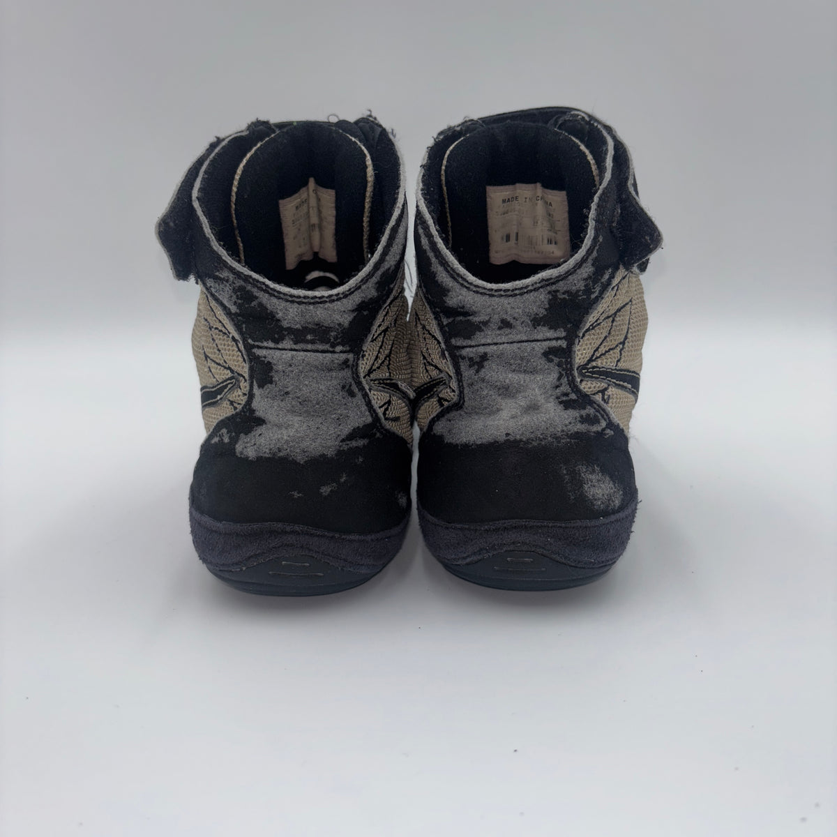 Nike Takedown Panda wrestling shoes, pair