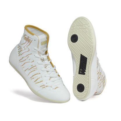 WMM Gold Tiger wrestling shoes, pair with sole