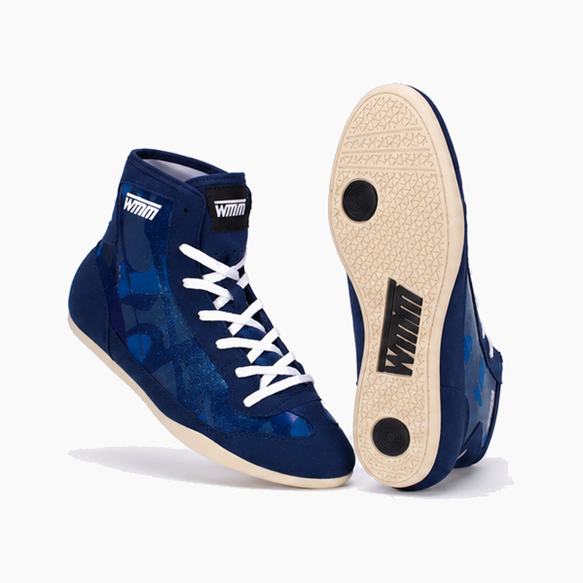 WMM Flex Blue/Camo Wrestling Shoes