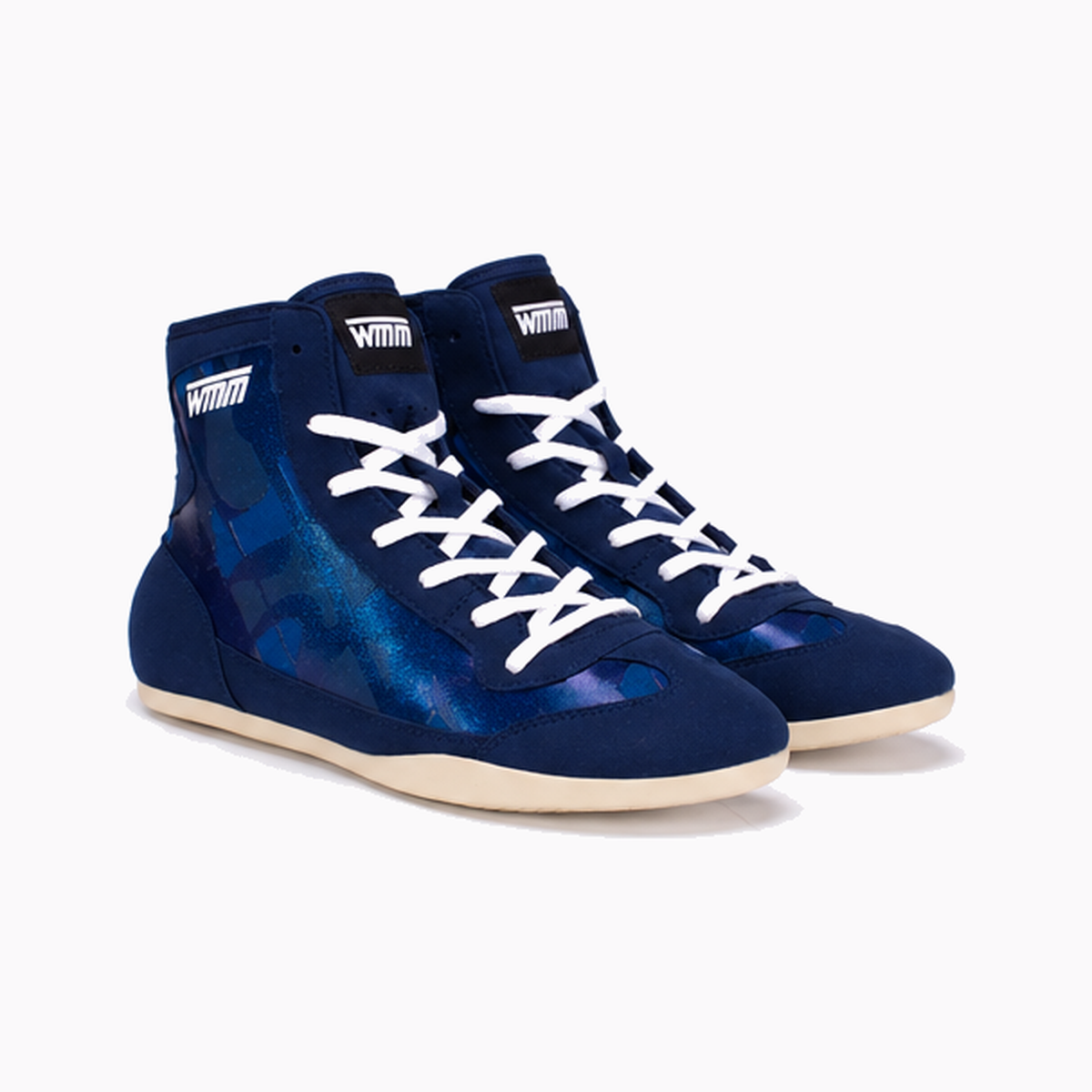 WMM Flex Blue/Camo Wrestling Shoes