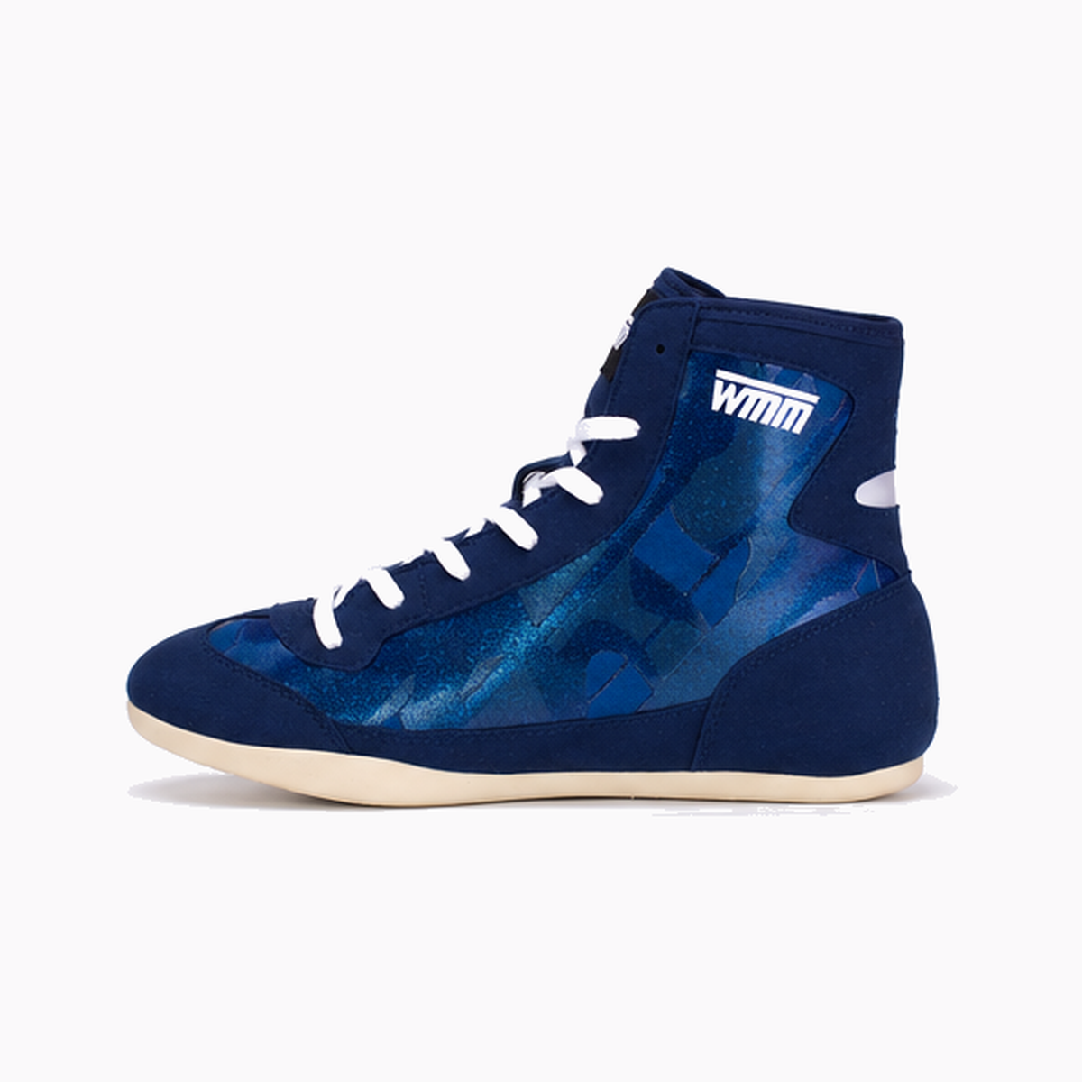 WMM Flex Blue/Camo Wrestling Shoes