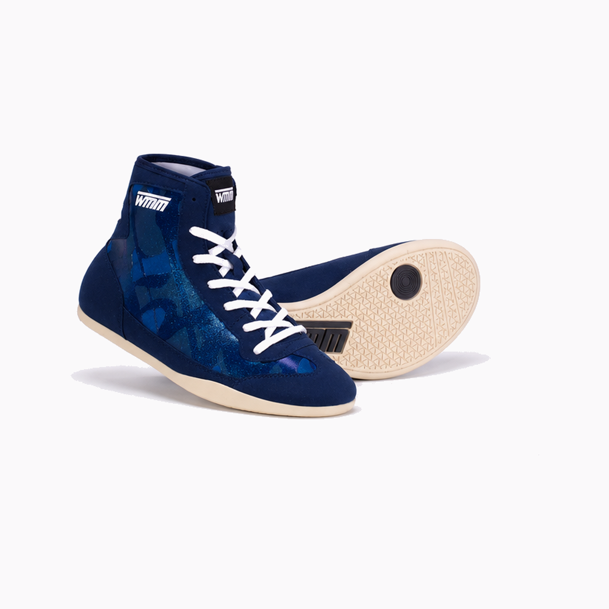 WMM Flex Blue/Camo Wrestling Shoes